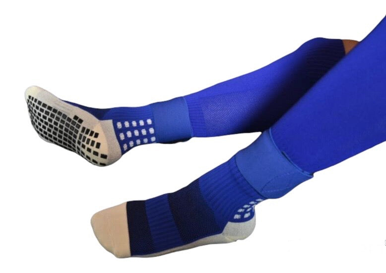 Blue Football Socks, Grip Socks